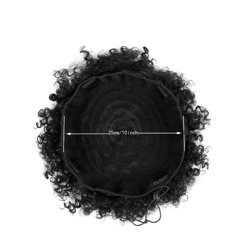 25 4 cm Afro Puff Hair Bun Curly Kinky Hair Extensions Drawstring Ponytail