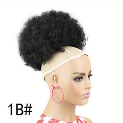 25 4 cm Afro Puff Hair Bun Curly Kinky Hair Extensions Drawstring Ponytail