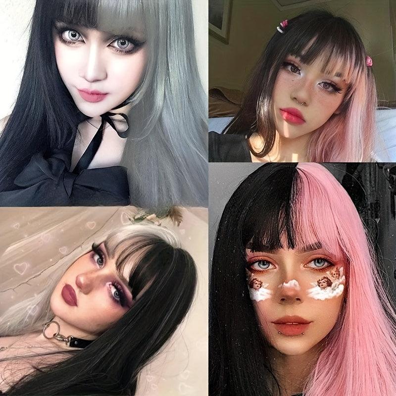 Long Straight Synthetic Wig With Bangs