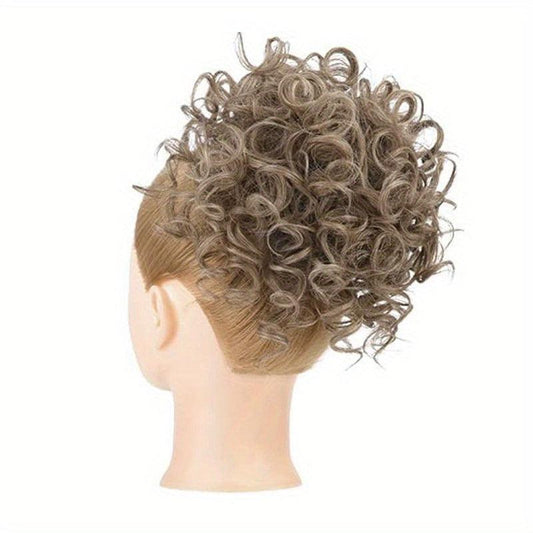Synthetic Curly Hair Bun Chignon Extensions