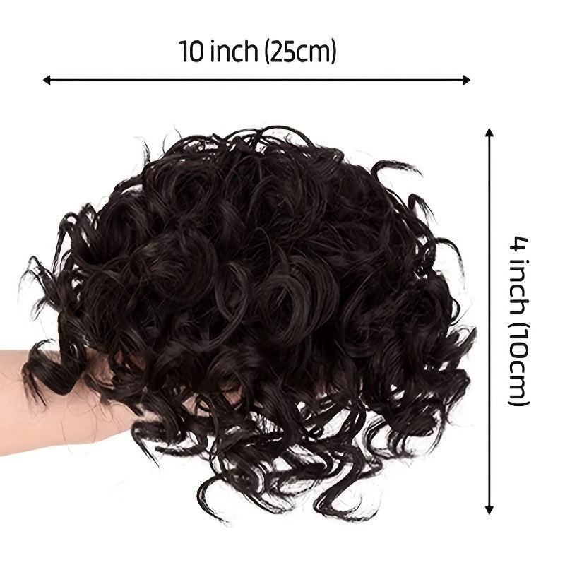 Synthetic Curly Hair Bun Chignon Extensions