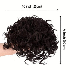 Synthetic Curly Hair Bun Chignon Extensions