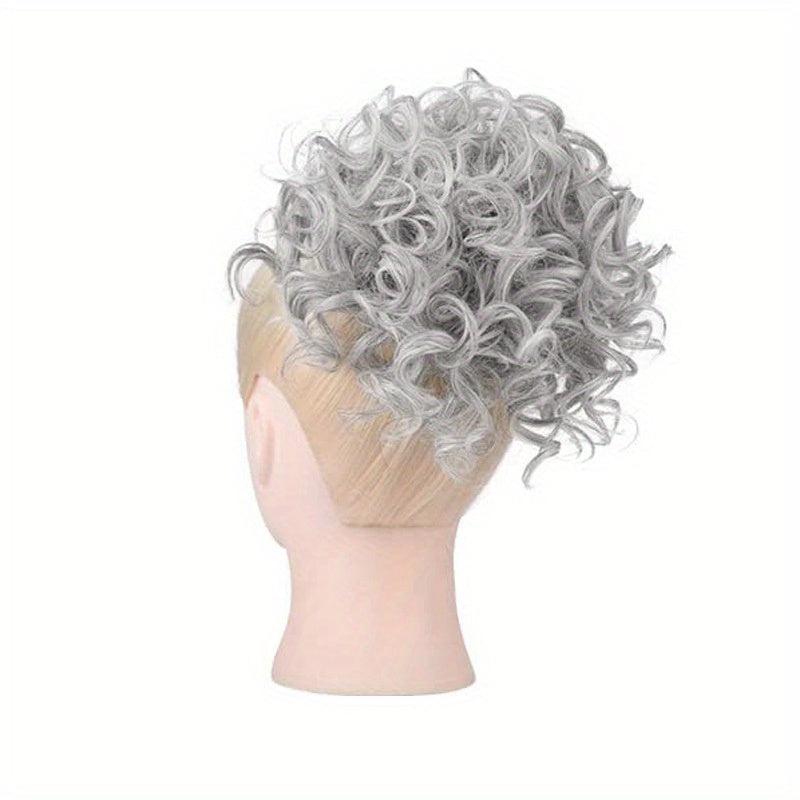 Synthetic Curly Hair Bun Chignon Extensions