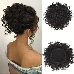 Synthetic Curly Hair Bun Chignon Extensions