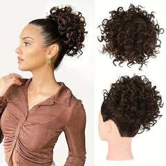 Synthetic Curly Hair Bun Chignon Extensions