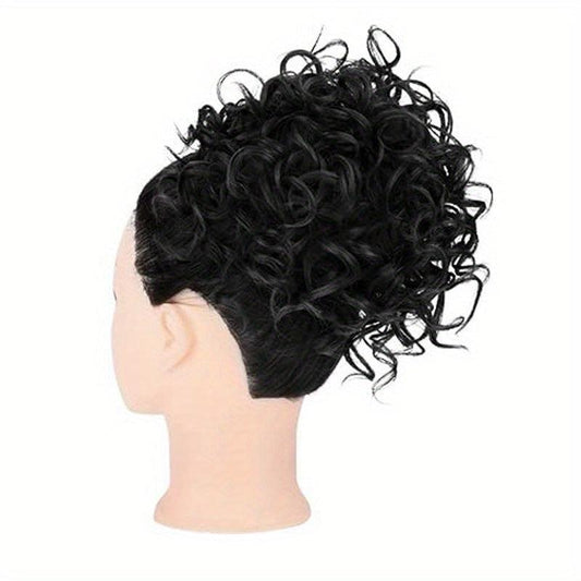 Synthetic Curly Hair Bun Chignon Extensions