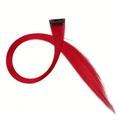 Pink Clip In Hair Extensions 10 PCS Highlight Hair Piece