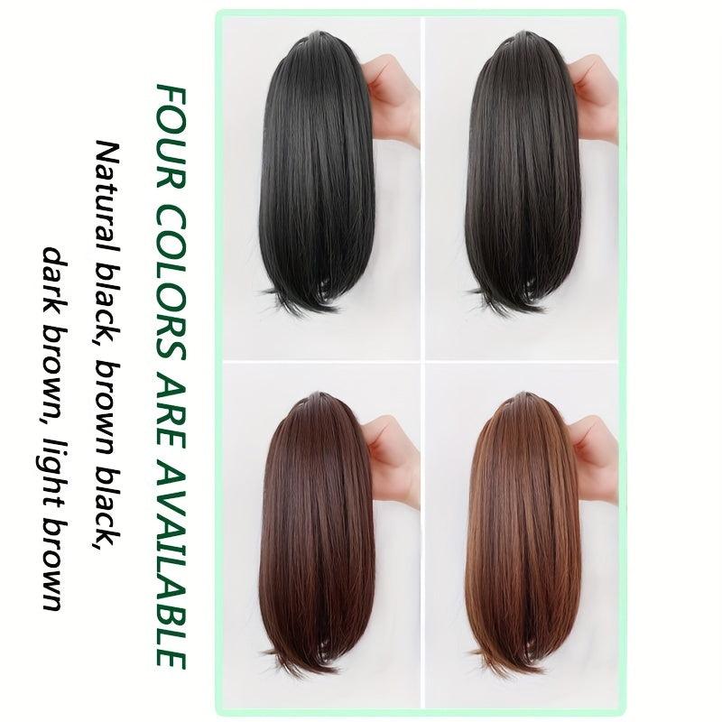 Synthetic Ponytail Extensions with Secure Claw Clip