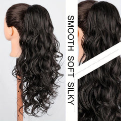 Wavy Drawstring Ponytail Extension 45-72 cm Synthetic Hairpiece for Women