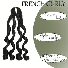 French Curly Braiding Hair Extensions 60-96cm Loose Wave Spiral Crochet Hair