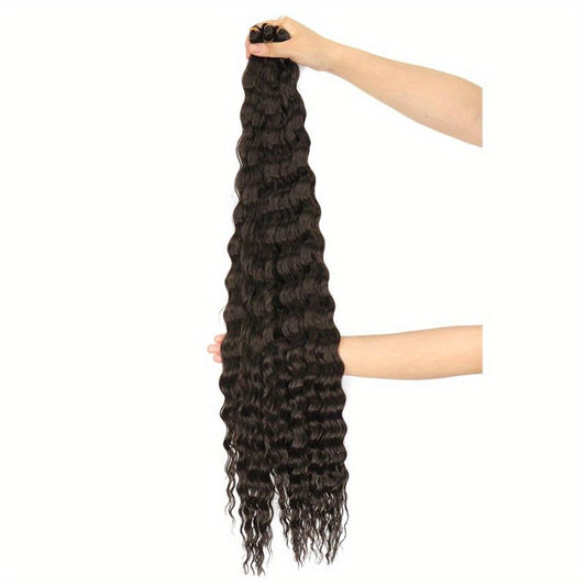 76 2 Cm Deep Wave Crochet Hair Soft Ocean Wave Braiding Hair Synthetic