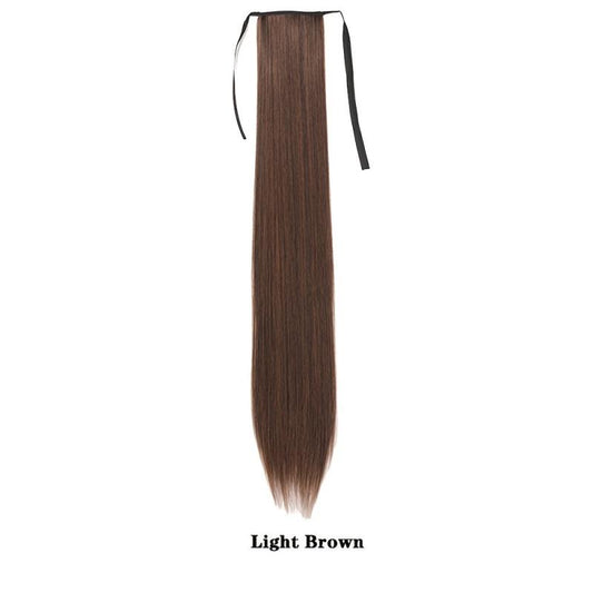 Long Curly Wavy Ponytail Extensions Synthetic Clip In Hair Extensions