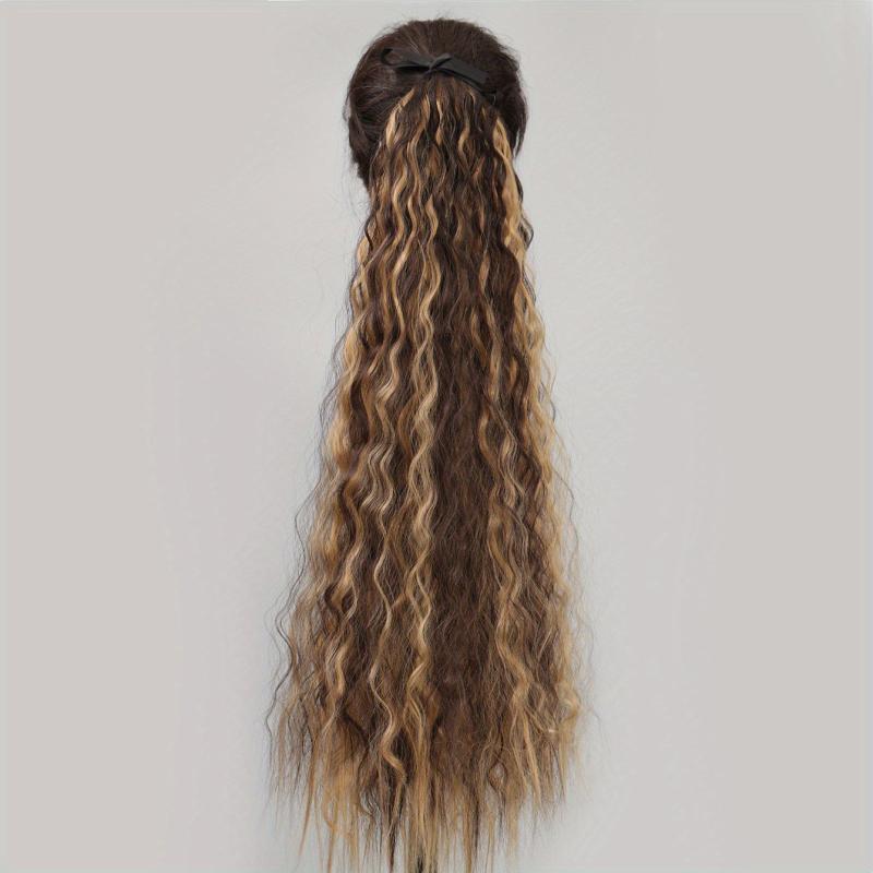 66cm Long Curly Ponytail Extensions Hair Tie Synthetic Extensions