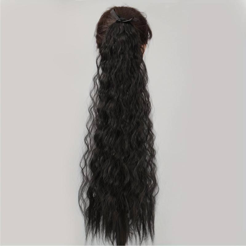 66cm Long Curly Ponytail Extensions Hair Tie Synthetic Extensions
