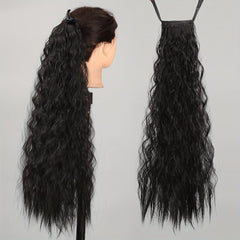 66cm Long Curly Ponytail Extensions Hair Tie Synthetic Extensions