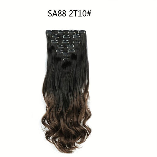 Curly Wave Synthetic Clip Hairpiece 55-88cm
