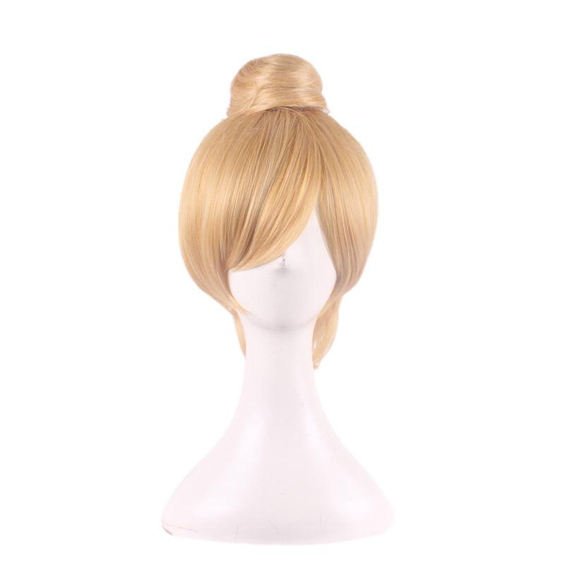 Short Curly Double Ponytail Synthetic Wig With Bangs Anime Cosplay Wig