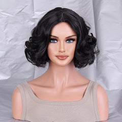 Short Curly Wig High Temperature Silk Wig For Women