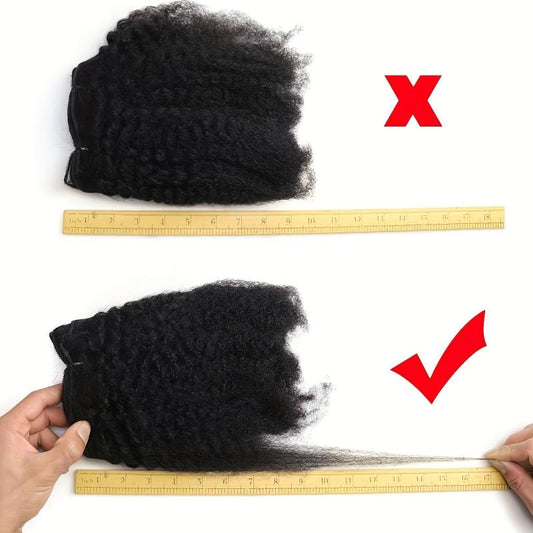 African Mini Curly Hair Extensions 105g Pack 1B Synthetic