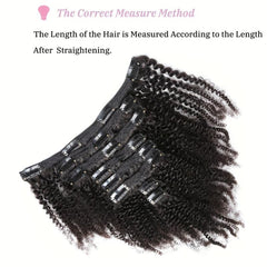 African Mini Curly Hair Extensions 105g Pack 1B Synthetic