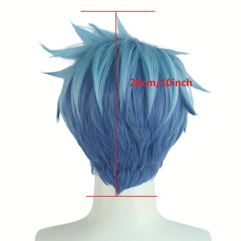 Short Mixed Straight Anime Cosplay Wig For Halloween