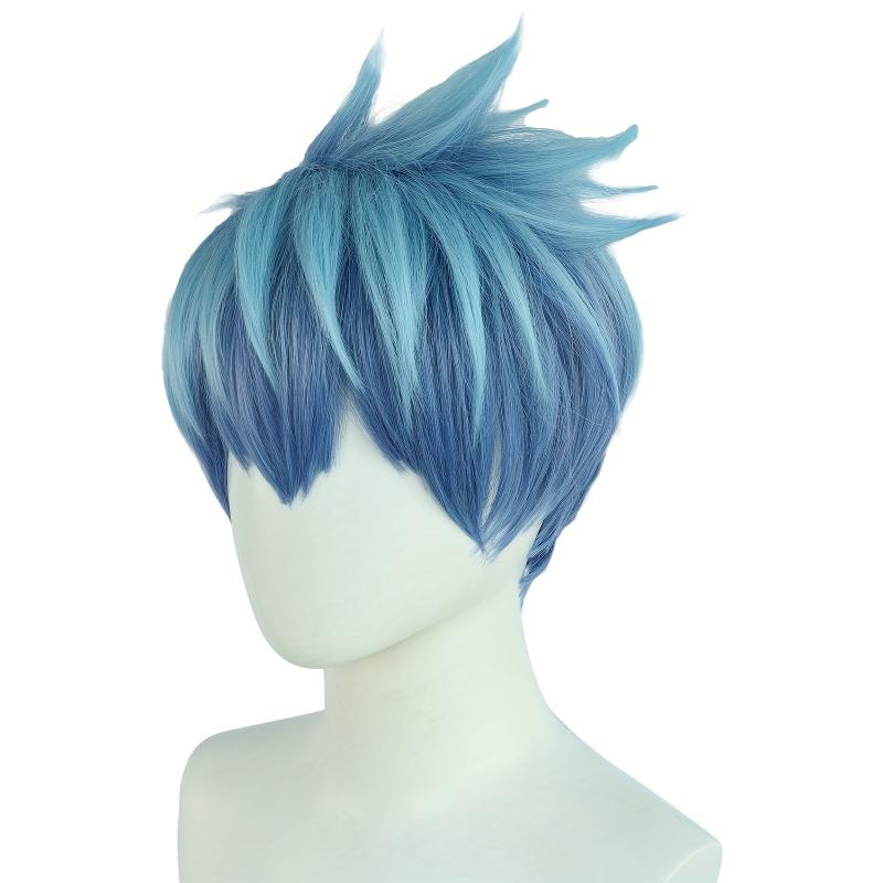 Short Mixed Straight Anime Cosplay Wig For Halloween