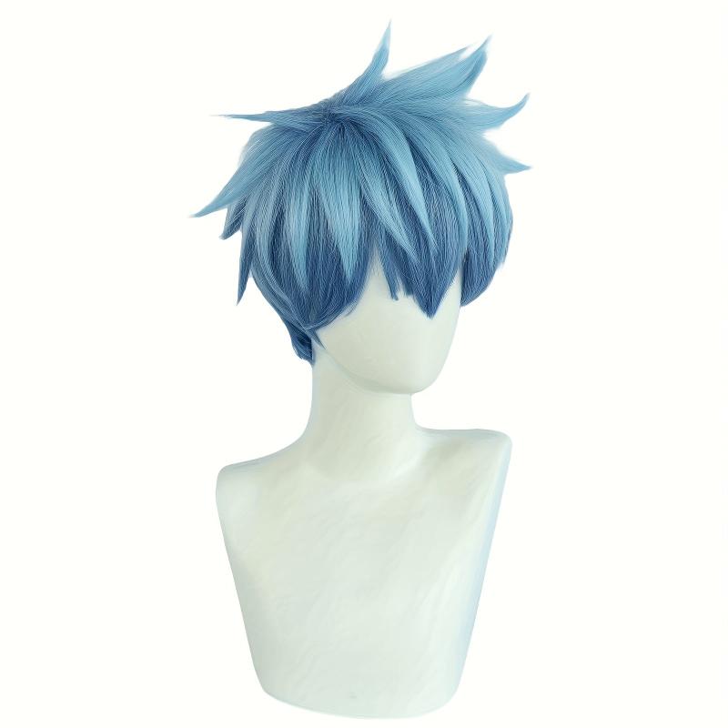 Short Mixed Straight Anime Cosplay Wig For Halloween