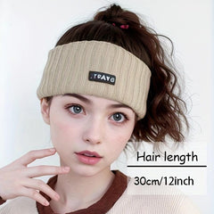 Wig Headband High Ponytail Full Head Cover