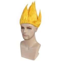 Short Yellow Straight Anime Cosplay Wig + Wig Cap