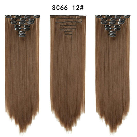 Synthetic Thick Hair Extensions Clip In 7 Pieces