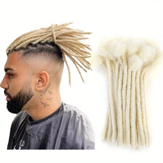 6 Inch Blonde Dreadlocks Hair Extensions 10 Strands Crochet Hair Braids