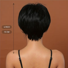 Synthetic Short Straight Hair Women's Wig for Daily Party Cosplay
