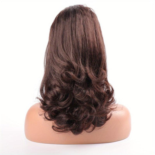 Natural Looking Drawstring Ponytail Curly End for Daily Use