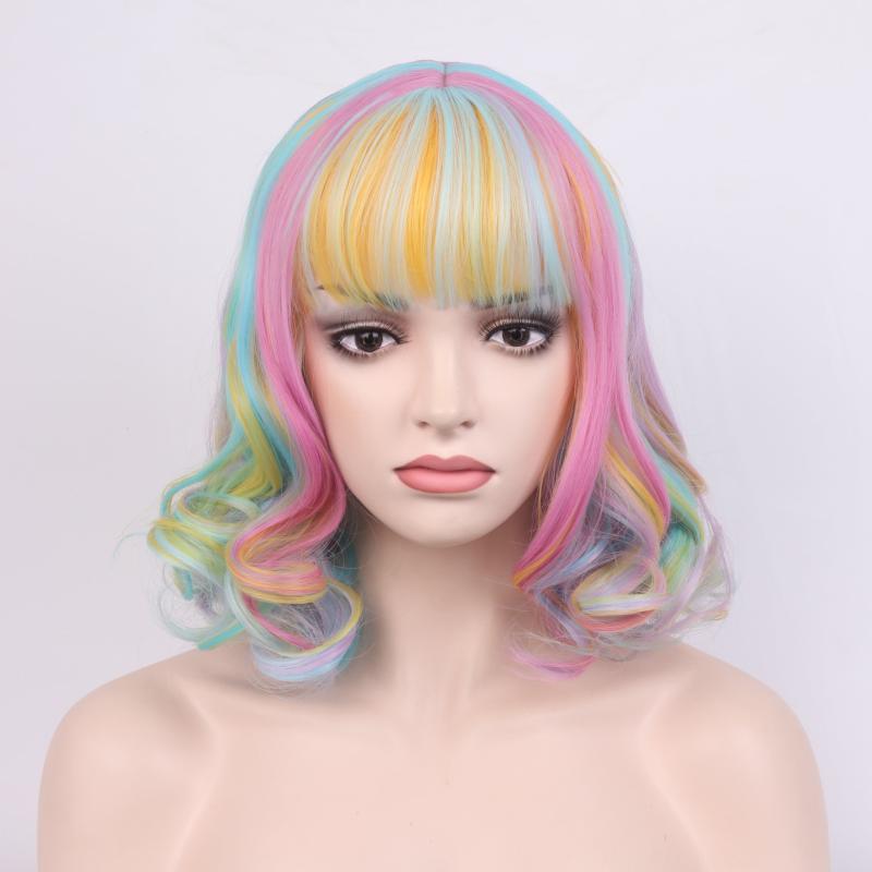 Shoulder Length Wavy Wig for Cosplay Party Use