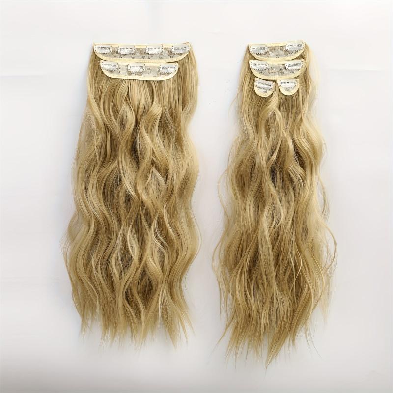 Long Wavy Synthetic Clip In Hair Extensions