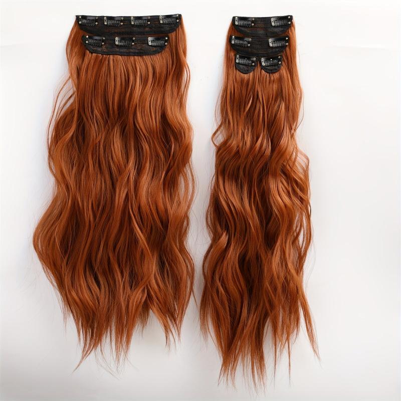 Long Wavy Synthetic Clip In Hair Extensions