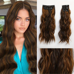 Long Wavy Synthetic Clip In Hair Extensions
