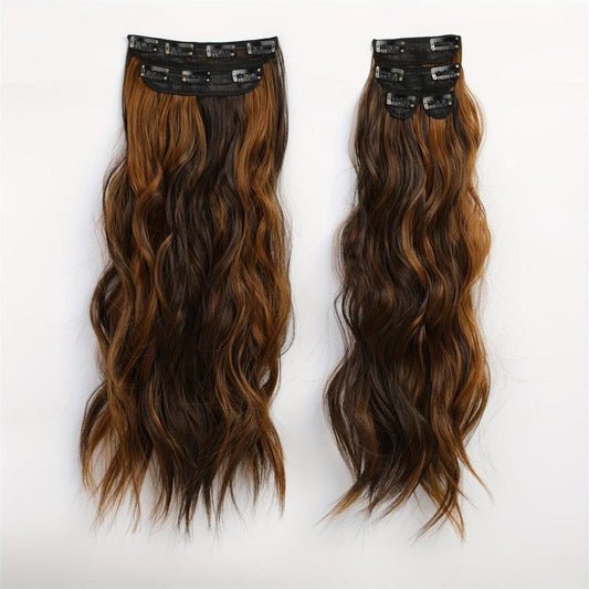 Long Wavy Synthetic Clip In Hair Extensions