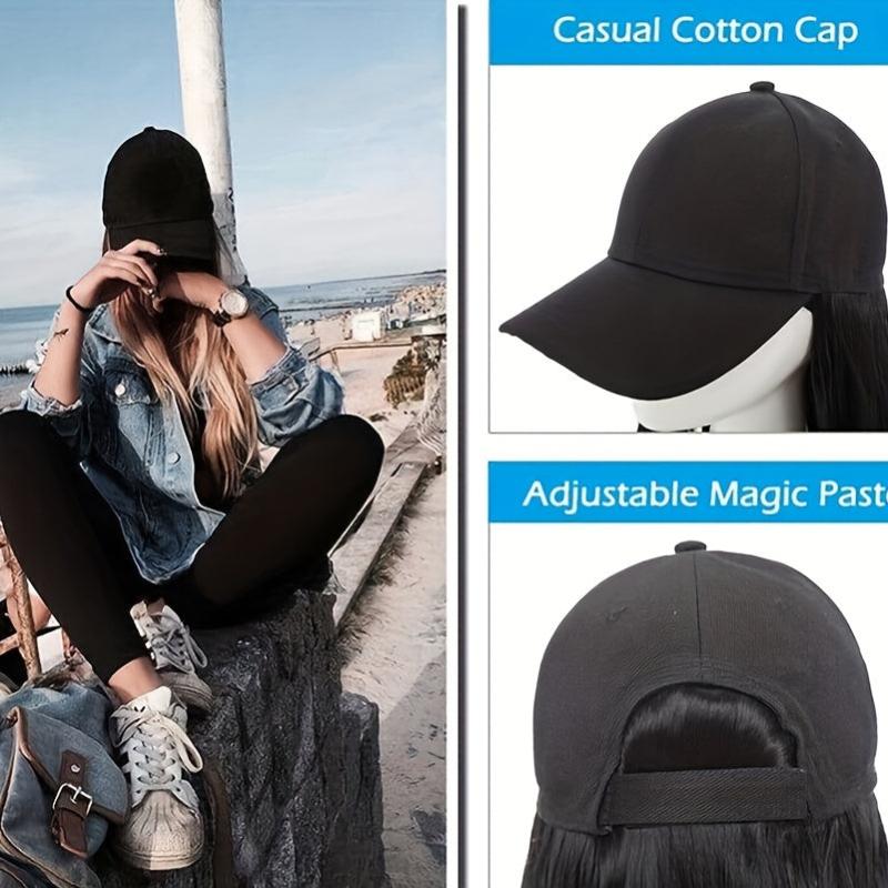 Short Bob Baseball Cap Wig for Women