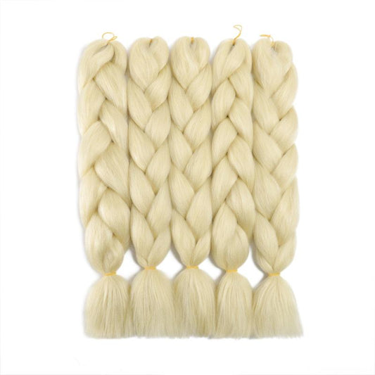 Ombre Rainbow Braiding Hair Extensions 5pcs Synthetic Fiber Jumbo Braiding Hair