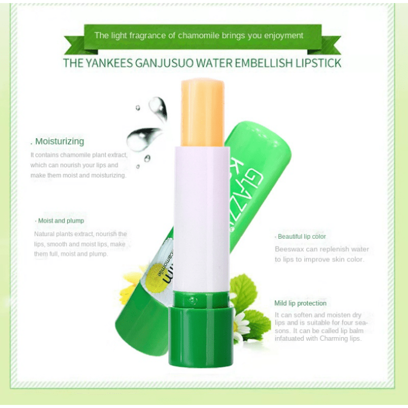 Chamomile Lip Balm for Moisturizing Lips in Autumn & Winter