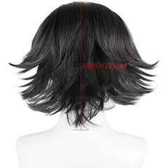 Women's Straight Cosplay Wig for Halloween Parties with Wig Cap