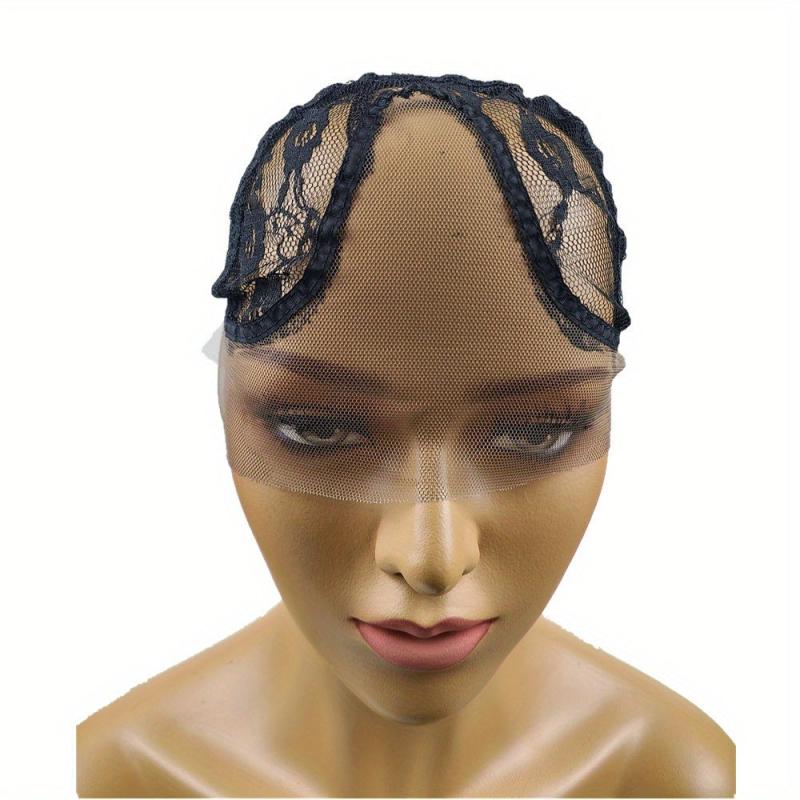 U Part Lace Wig Cap Adjustable Elastic Breathable Invisible Wig Caps