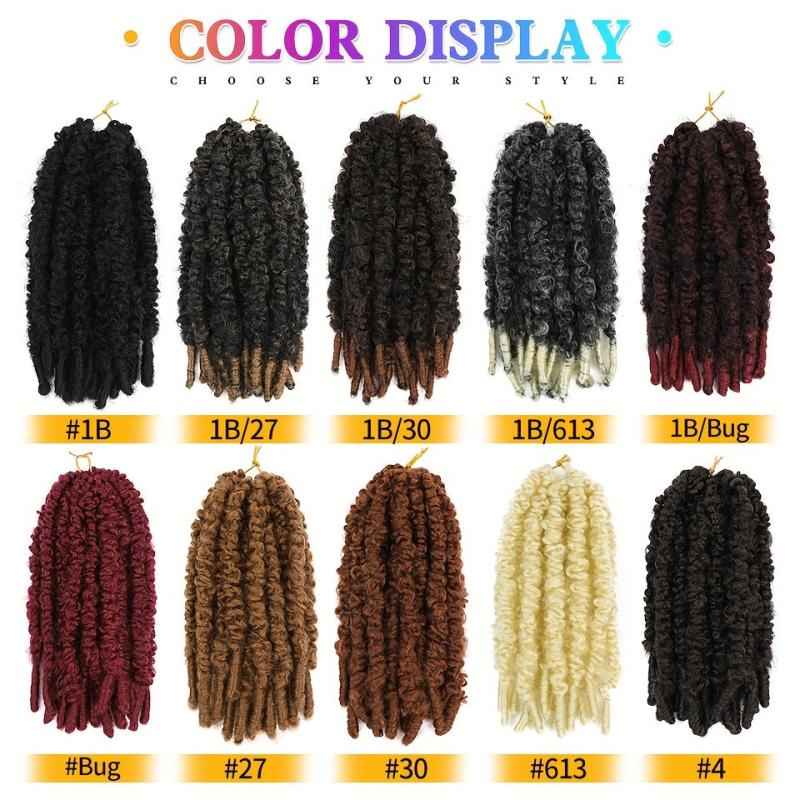 Butterfly Locks Braids Hair Pieces Synthetic Crochet Hair Extensions