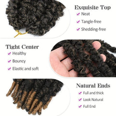Butterfly Locks Braids Hair Pieces Synthetic Crochet Hair Extensions