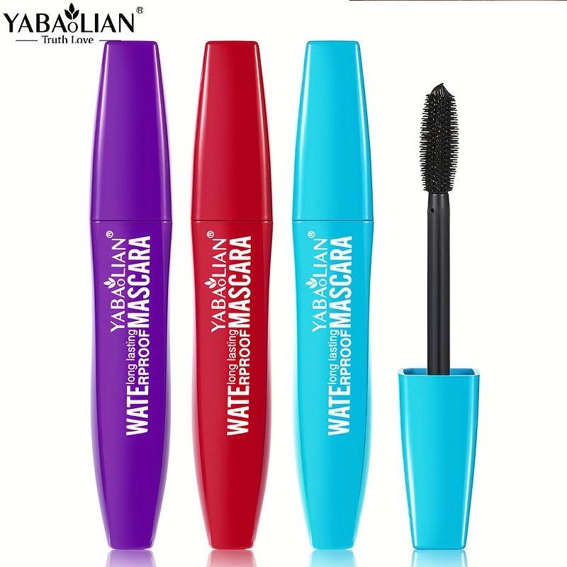 3pcs Waterproof Mascara Set Curling Thick Natural Slender Black