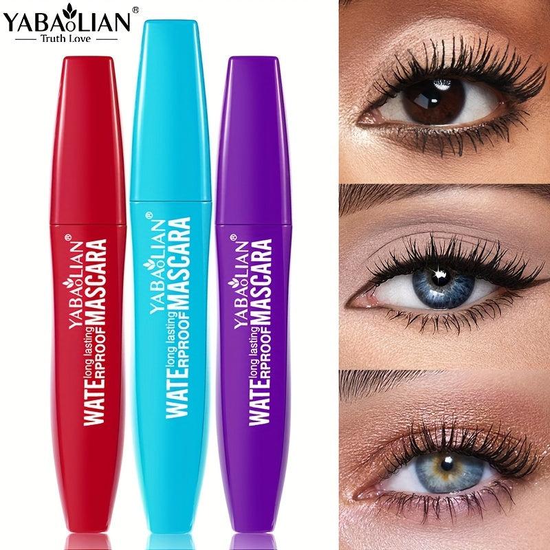 3pcs Waterproof Mascara Set Curling Thick Natural Slender Black