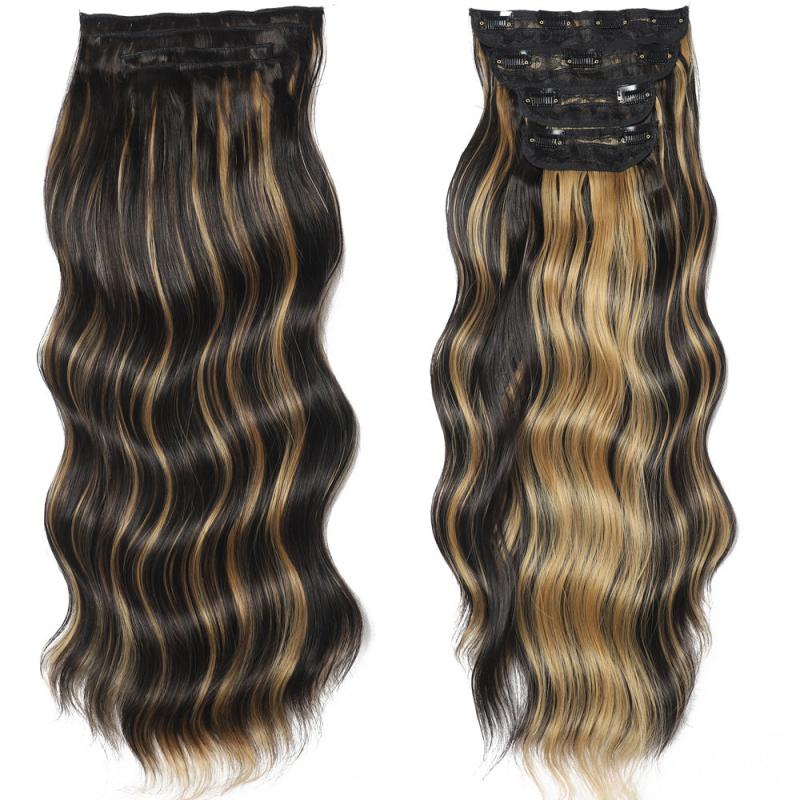 Long Wavy Clip In Hair Extension Set for Women 55-88 cm