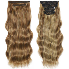 Long Wavy Clip In Hair Extension Set for Women 55-88 cm