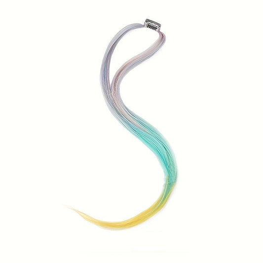 Colorful Clip In Synthetic Hair Extensions for Halloween Party